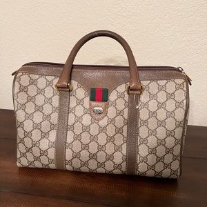 Gucci Vintage Boston GG Supreme Canvas EUC